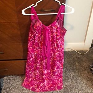 Tory Burch medium magenta orange summer dress
